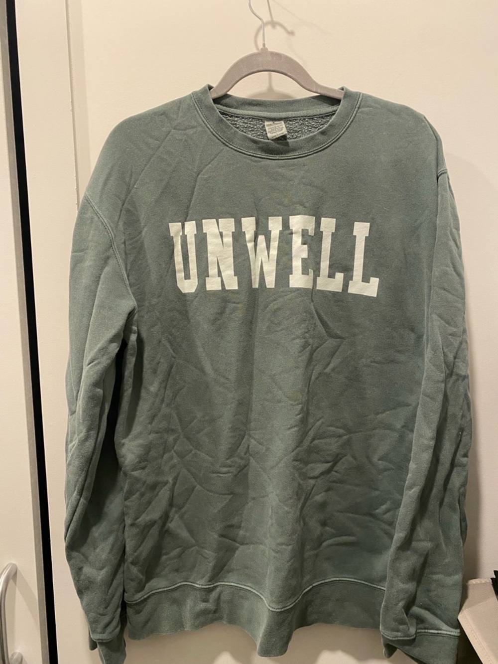 Unwell Crewneck Sweatshirt - Sage Green